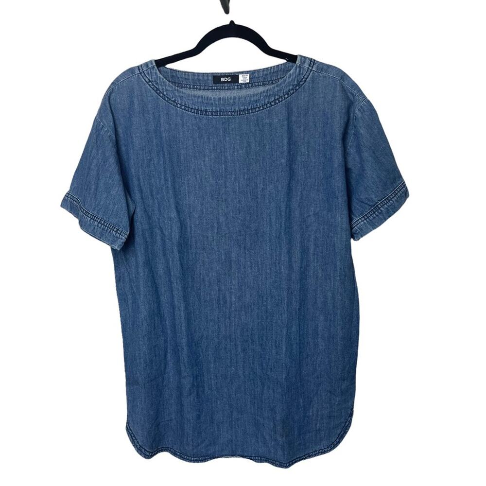 Urban Outfitter BDG Short Sleeved Relaxed Fit Denim Mini Blue Size XS